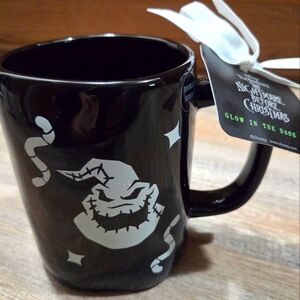 Nwt Rae Dunn GLOW IN THE DARK Oogie Boogie Mug - Nightmare Before Christmas